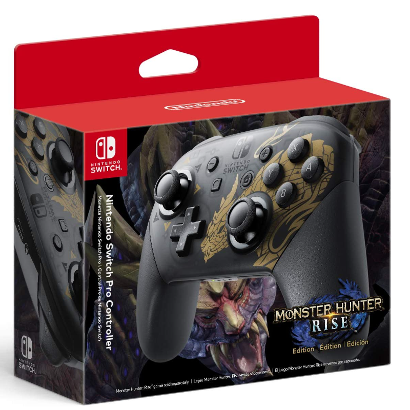 Nintendo Switch Pro Controller Monster Hunter Rise Edition - Switch